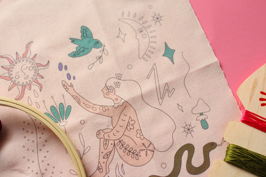 Persephone Hand Embroidery DIY Kit